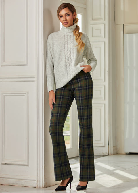 Cable Accent Turtleneck (Heather Ivory)