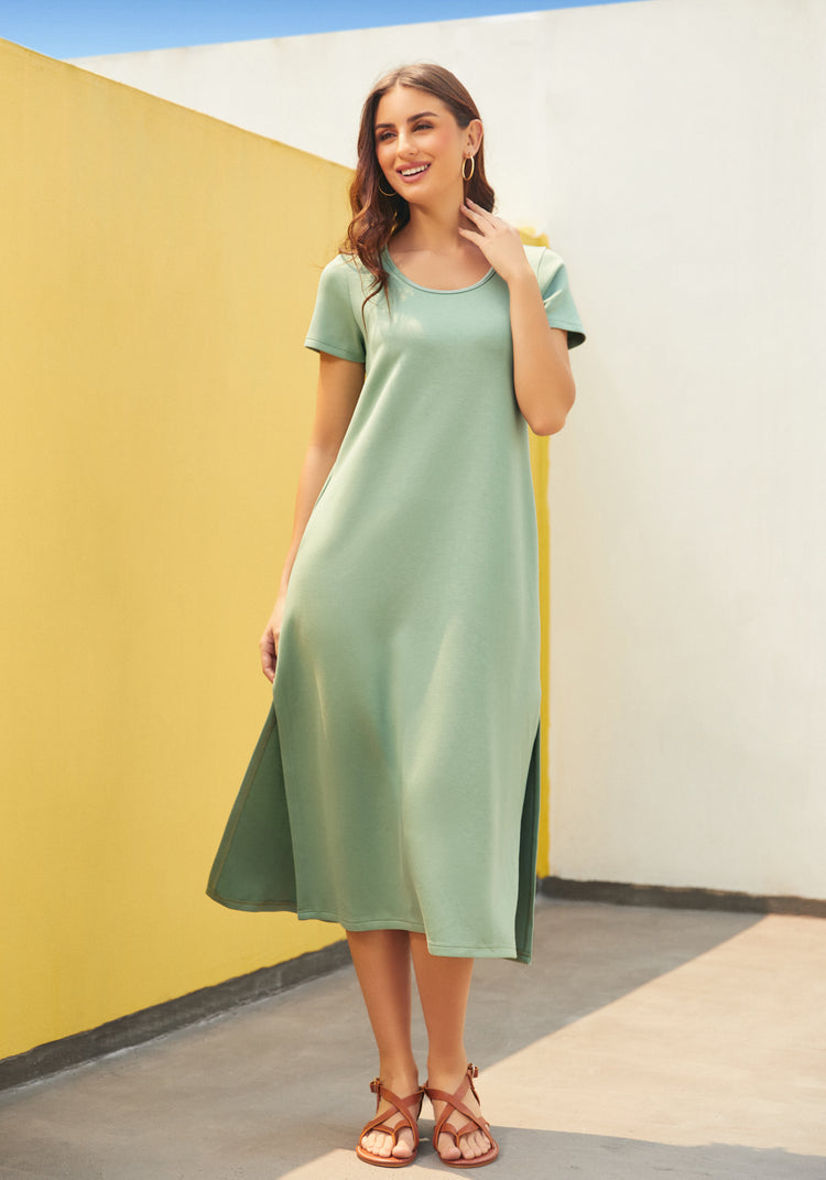 AirFlex Cut-Out Midi Dress (Sage)