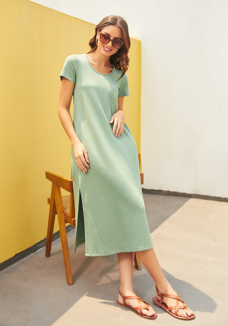 AirFlex Cut-Out Midi Dress (Sage)