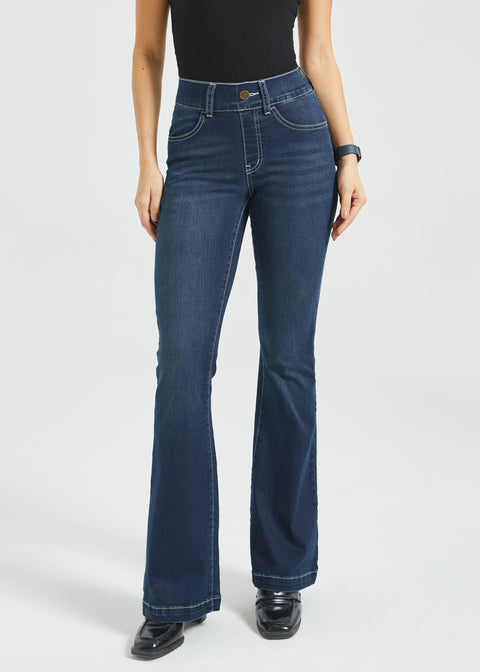 Signature Mid-Rise Denim | Flare (Roma Wash)
