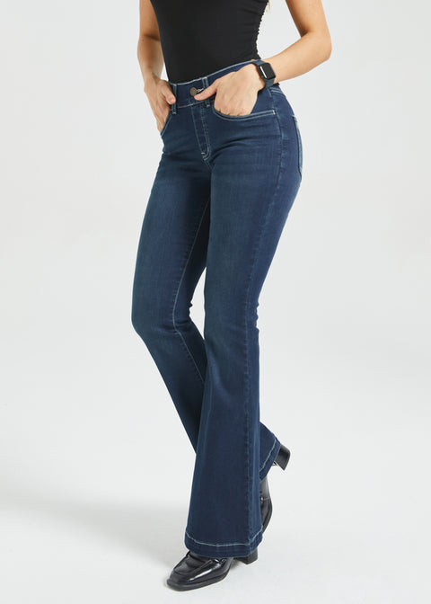 Signature Mid-Rise Denim | Flare (Roma Wash)