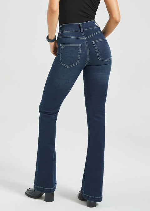 Signature Mid-Rise Denim | Flare (Roma Wash)