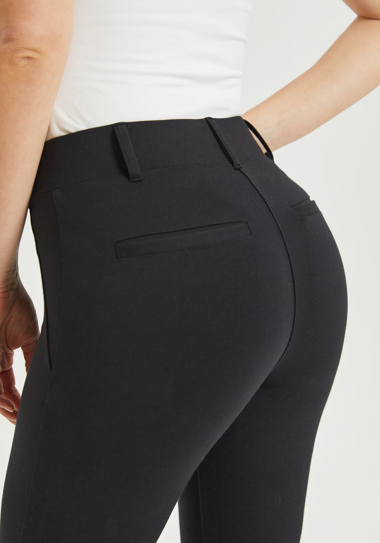 Classic Kick Flare Crop (Black)