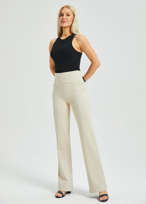 Power Down DPYP™ Dress Pant Yoga Pant | Flare (Stone)