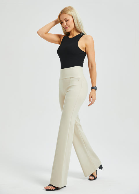 Power Down DPYP™ Dress Pant Yoga Pant | Flare (Stone)