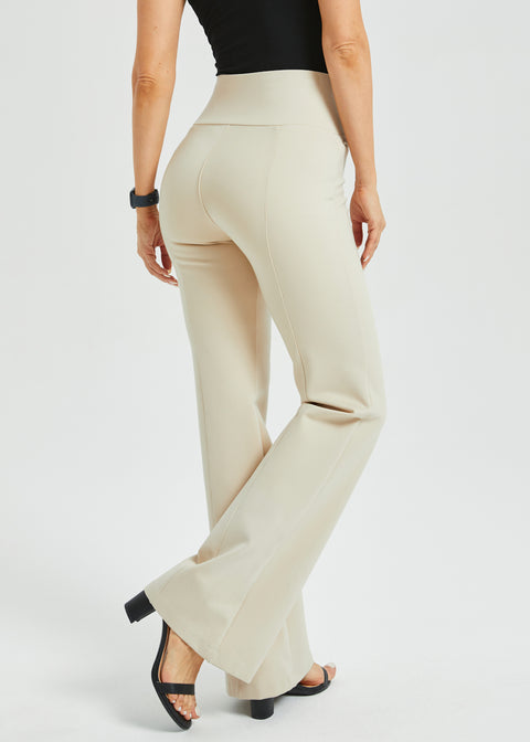 Power Down DPYP™ Dress Pant Yoga Pant | Flare (Stone)