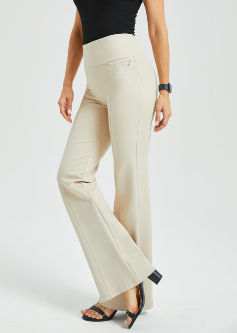 Power Down DPYP™ Dress Pant Yoga Pant | Flare (Stone)