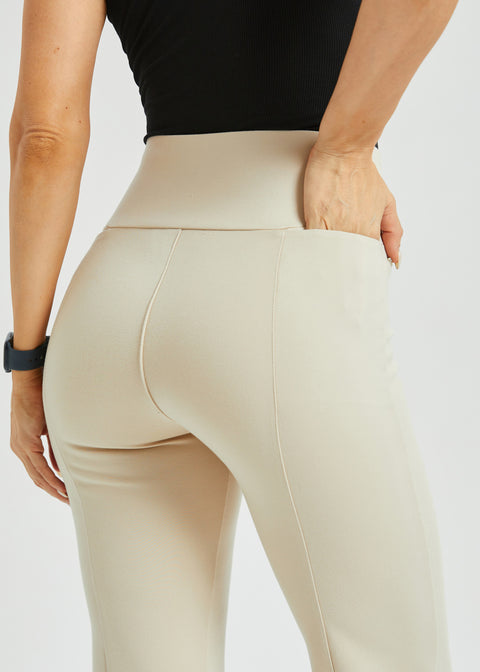 Power Down DPYP™ Dress Pant Yoga Pant | Flare (Stone)