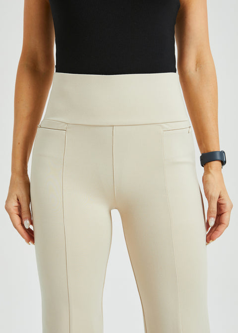 Power Down DPYP™ Dress Pant Yoga Pant | Flare (Stone)