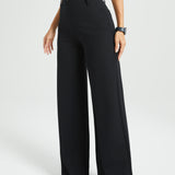 Classic High-Waist DPYP™ Dress Pant Yoga Pants | Wide (Black)