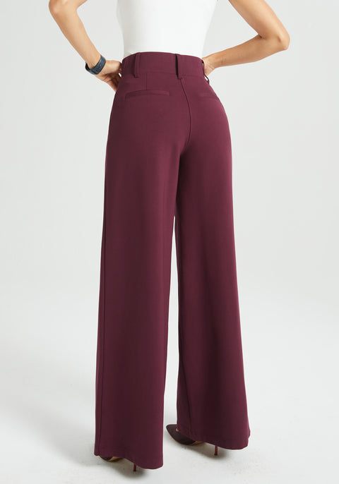 ⏰ PRESALE | Classic High-Waist DPYP | Wide (Burgundy)