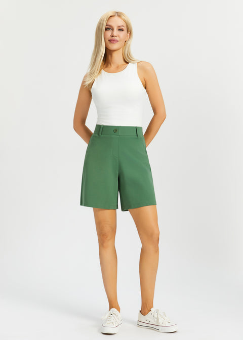 PRESALE ⏰ Classic Shorts | Stretch Ponte (Arcadia Green)