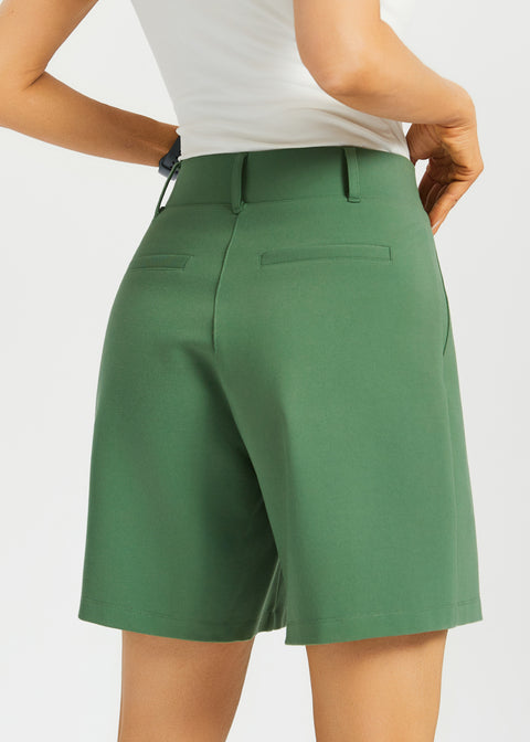 Classic Shorts | Stretch Ponte (Arcadia Green)