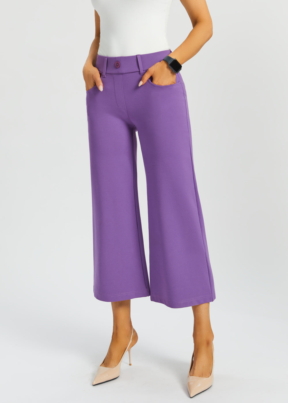 7 Pocket DPYP™ Dress Pant Yoga Pant Crop Wide Final Sale