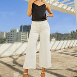 7-Pocket DPYP™ Dress Pant Yoga Pant Crop | Wide (Star White)