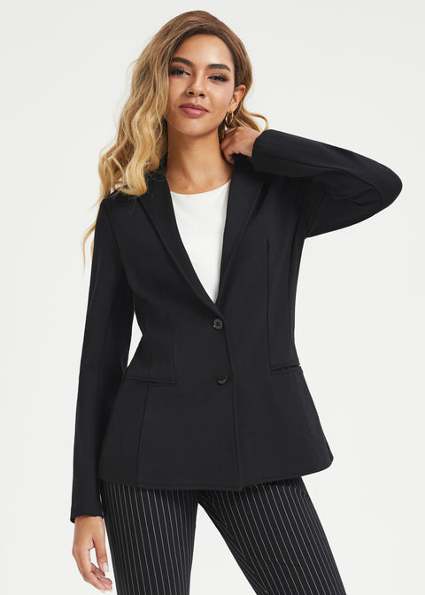 Classic DPYP™ Dress Pant Yoga Pant | Bootcut (Black Ivory Stripe)