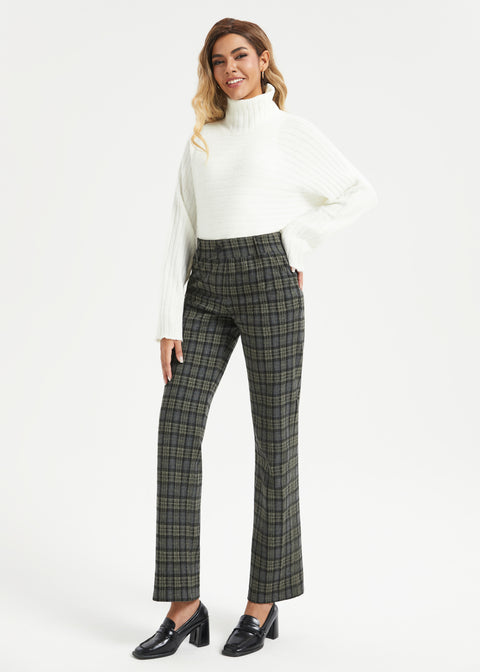 Classic DPYP™ Dress Pant Yoga Pant | Straight (Charcoal Plaid)