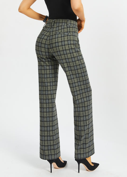 Classic Dress Pant | Straight (Charcoal Plaid) - Final Sale