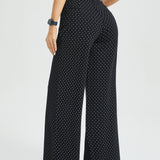 Classic High-Waist DPYP™ Dress Pant Yoga Pants | Wide (Black White Star)