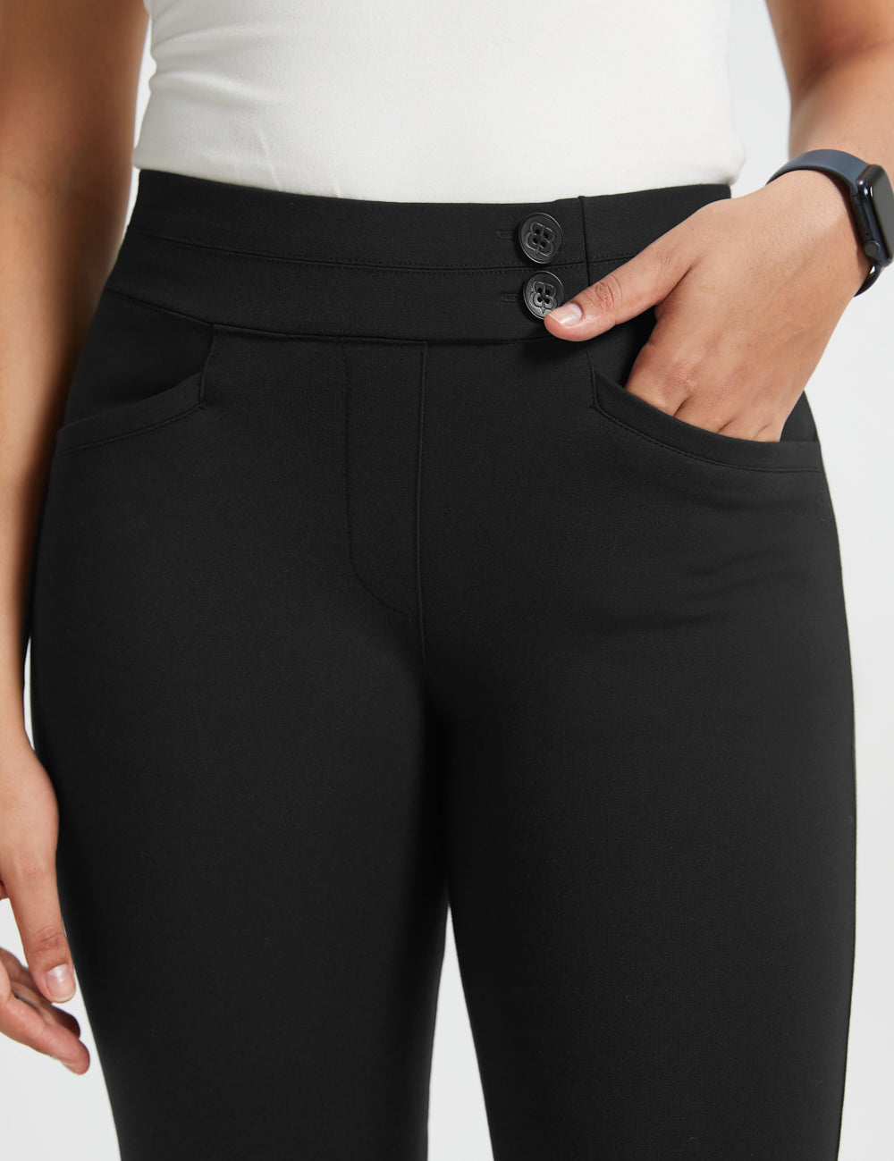Continental Pocket DPYP™ Dress Pant Yoga Pants | Bootcut (Black)