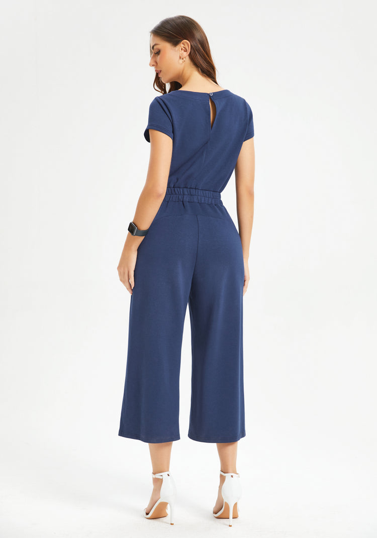 AirFlex Short Sleeve Jumpsuit (Navy)