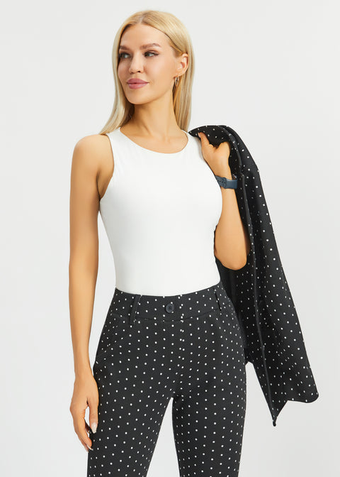 Classic Blazer | Knit Jacquard (Black Ivory Dot)
