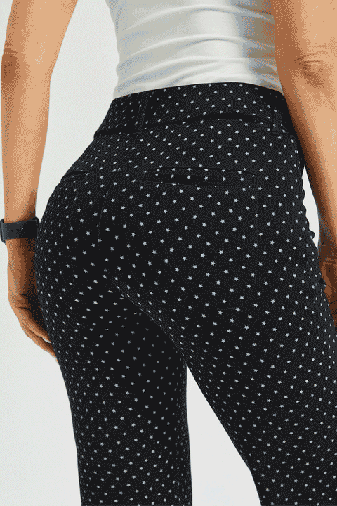 PRESALE ⏰ 7-Pocket DPYP™ Dress Pant Yoga Pant | Straight (Black White Star)