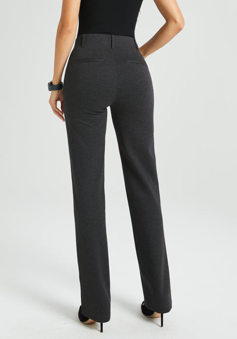 Classic Dress Pant Yoga Pant | Straight (Charcoal)