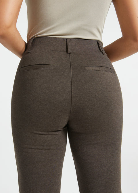 PRESALE ⏰ Classic DPYP™ Dress Pant Yoga Pants | Straight (Heather Brown)