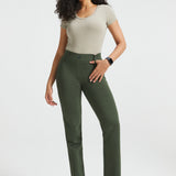 PRESALE ⏰ Classic DPYP™ Dress Pant Yoga Pants | Straight (Heather Olive)