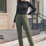 PRESALE ⏰ Classic DPYP™ Dress Pant Yoga Pants | Straight (Heather Olive)