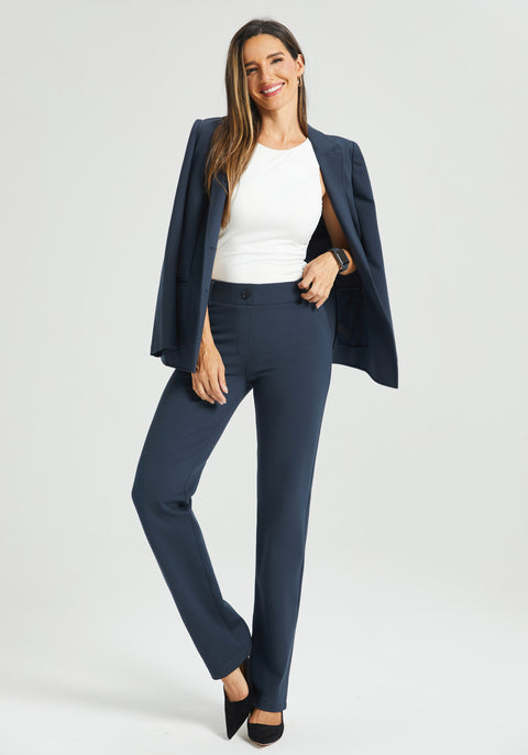 ⏰ PRESALE | Classic Dress Pant Yoga Pant | Straight (Navy)