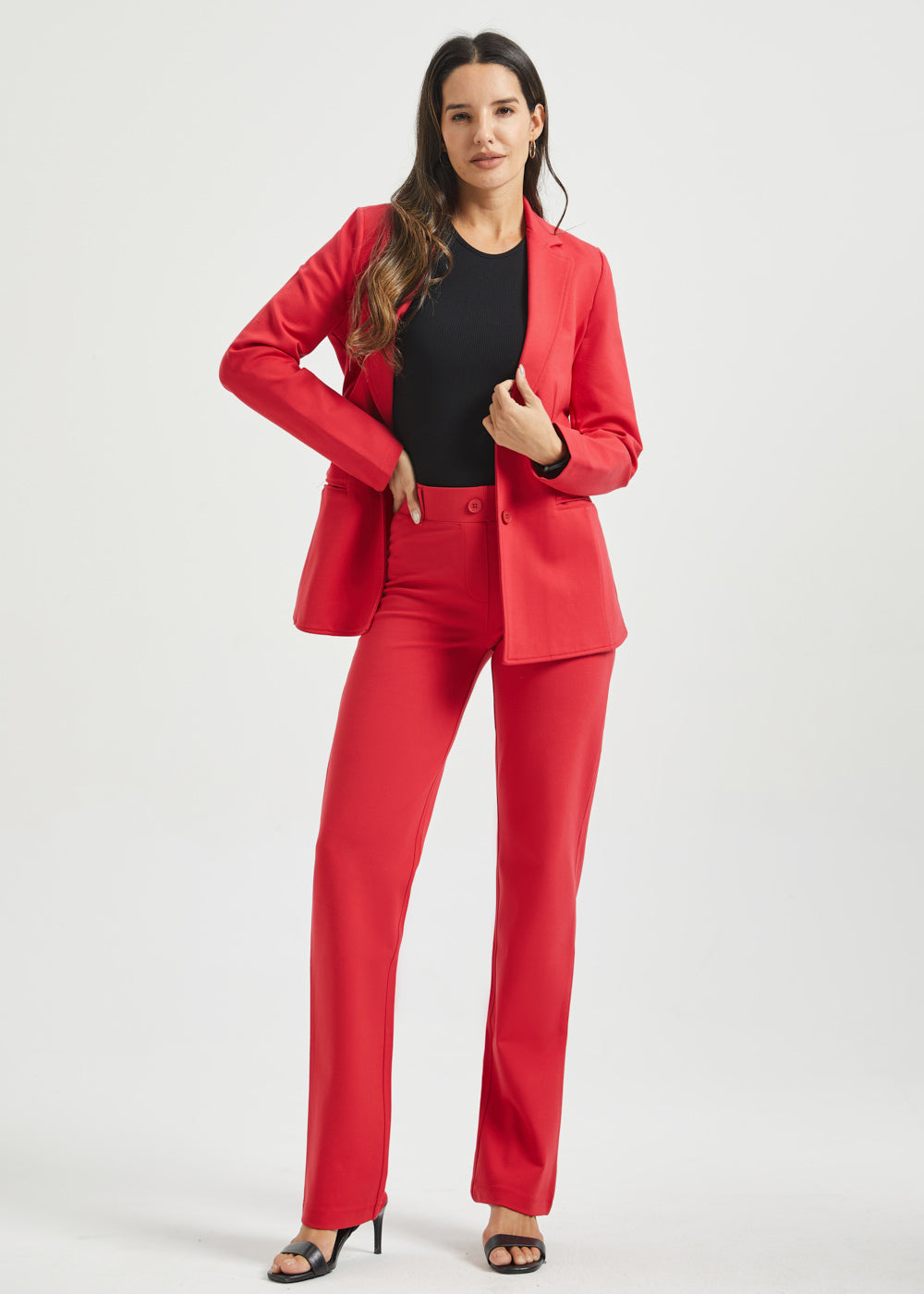 Classic DPYP™ Dress Pant Yoga Pant | Straight (Red) – Betabrand