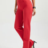Classic DPYP™ Dress Pant Yoga Pants | Straight (Red)