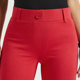 Classic DPYP™ Dress Pant Yoga Pants | Straight (Red)