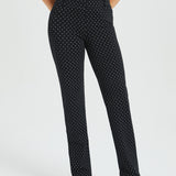 Classic DPYP™ Dress Pant Yoga Pant | Straight (Black White Star)
