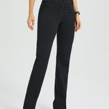 Classic DPYP™ Dress Pant Yoga Pant | Straight (Black White Star)