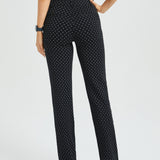 Classic DPYP™ Dress Pant Yoga Pant | Straight (Black White Star)