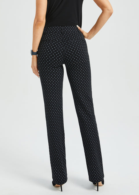 PRESALE ⏰ Classic DPYP™ Dress Pant Yoga Pant | Straight (Black White Star)