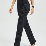 Classic DPYP™ Dress Pant Yoga Pant | Straight (Black White Star)