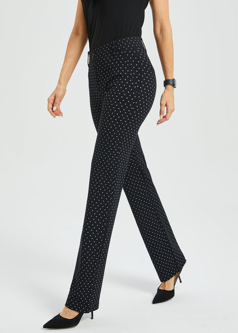 PRESALE ⏰ Classic DPYP™ Dress Pant Yoga Pant | Straight (Black White Star)