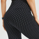 Classic DPYP™ Dress Pant Yoga Pant | Straight (Black White Star)