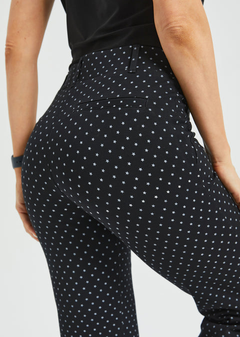 PRESALE ⏰ Classic DPYP™ Dress Pant Yoga Pant | Straight (Black White Star)