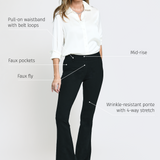 Classic DPYP™ Dress Pant Yoga Pant | Bootcut (Black)