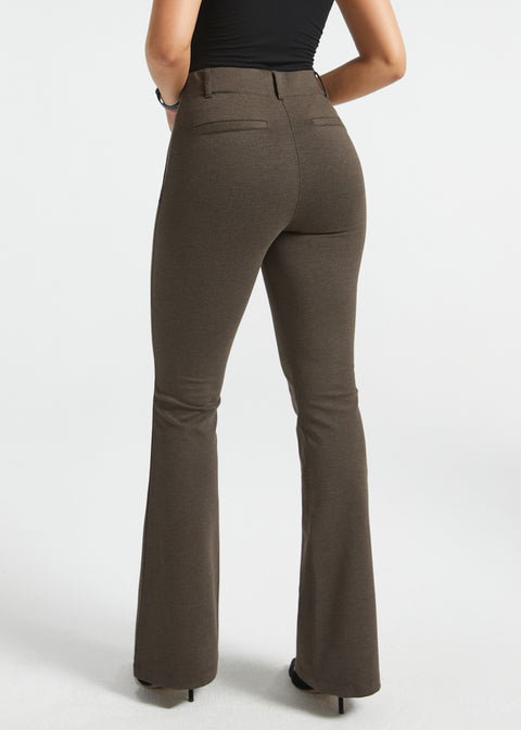 PRESALE ⏰ Classic DPYP™ Dress Pant Yoga Pants | Bootcut (Heather Brown)