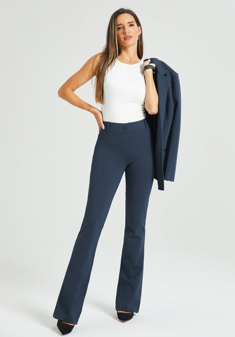 ⏰ PRESALE | Classic Dress Pant Yoga Pant | Bootcut (Navy)
