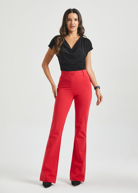 Classic DPYP™ Dress Pant Yoga Pant | Bootcut (Red)