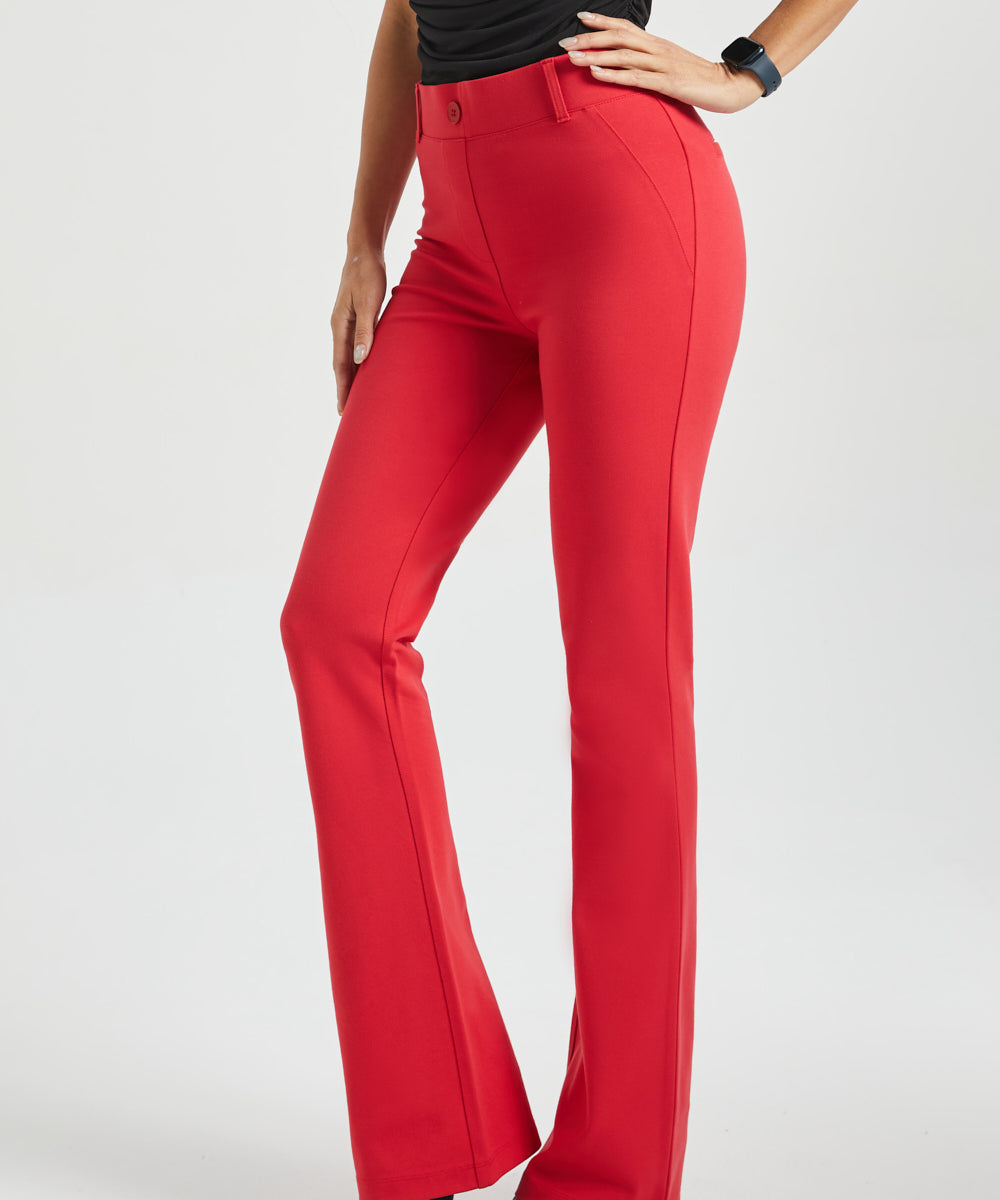 Classic DPYP™ Dress Pant Yoga Pant | Bootcut (Red)