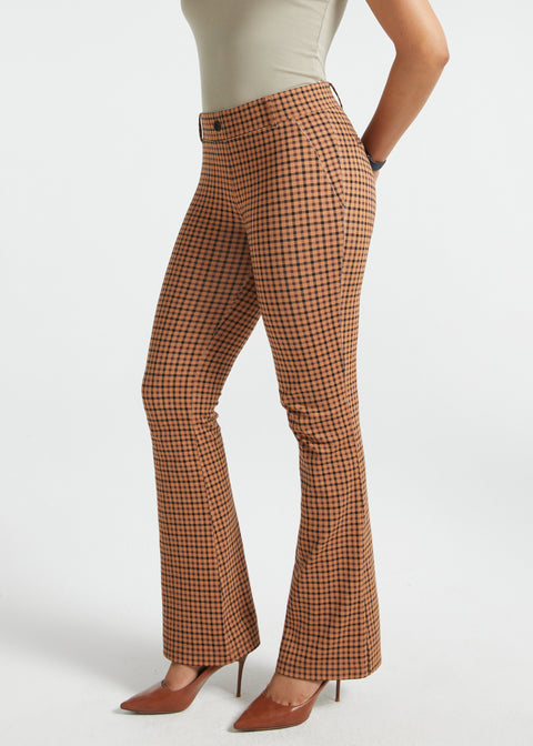 PRESALE ⏰ Classic DPYP™ Dress Pant Yoga Pant | Bootcut (Camel Mini Houndstooth)