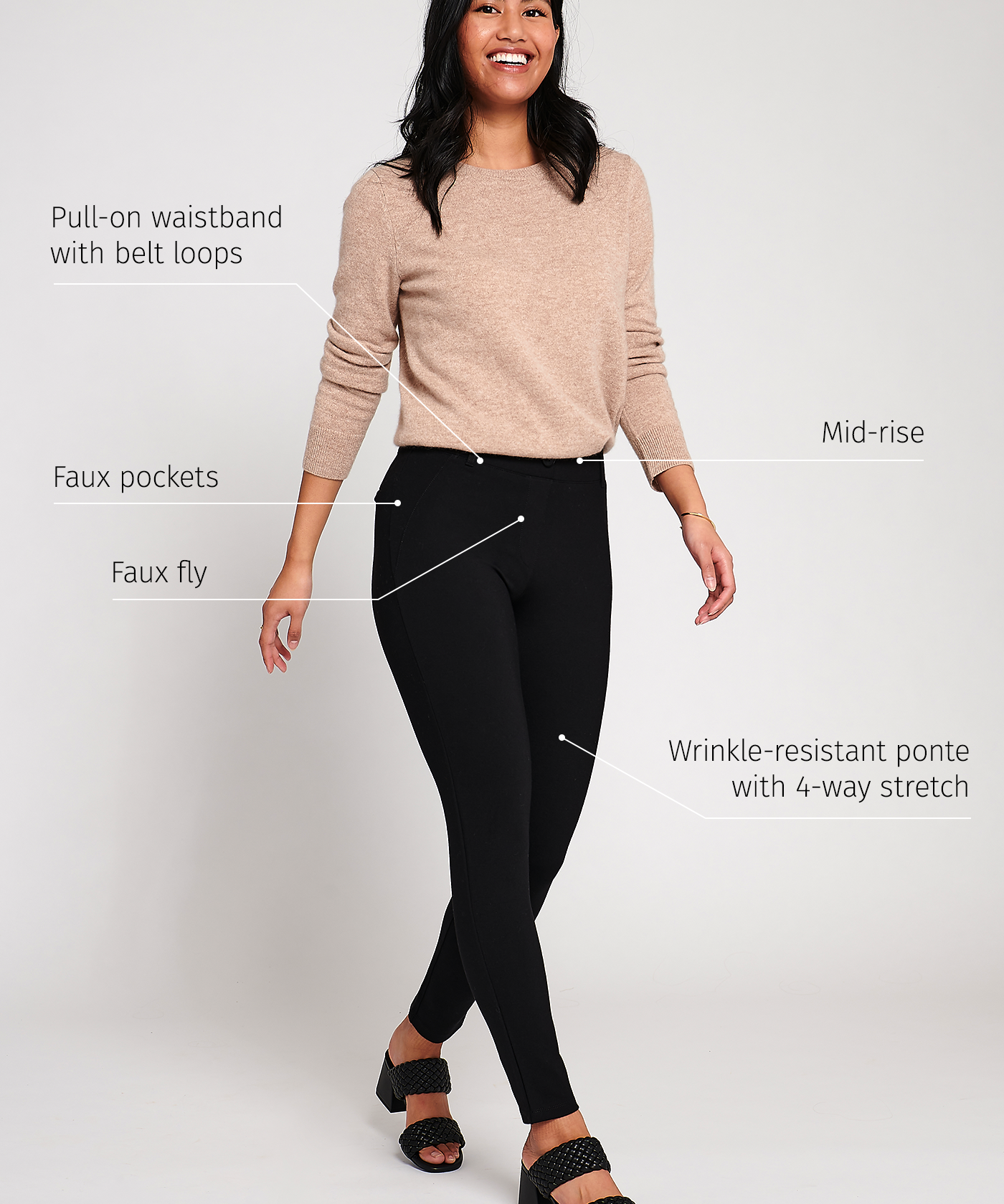 Classic DPYP™ Dress Pant Yoga Pant | Skinny (Black)
